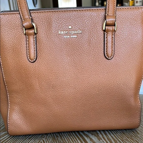 Kate Spade Brown Leather Tote Bag - Picture 2 of 13